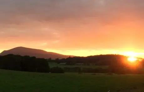 Sunset view from lodges