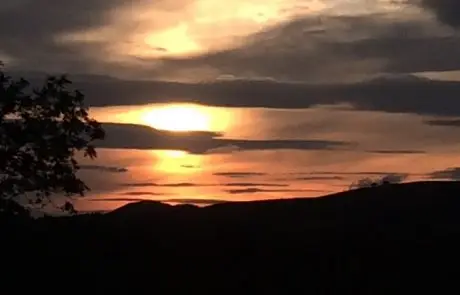 Sunset in the Scottish Borders